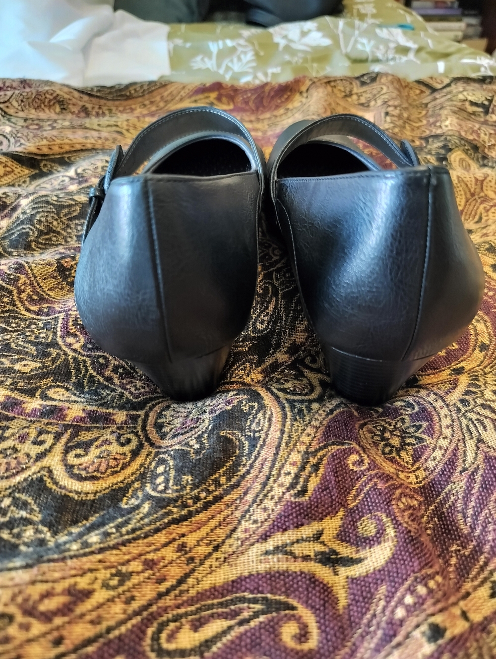 Life Stride Women's 11 Rozz Black Mary Jane Comfort Heels - Picture 3 of 9
